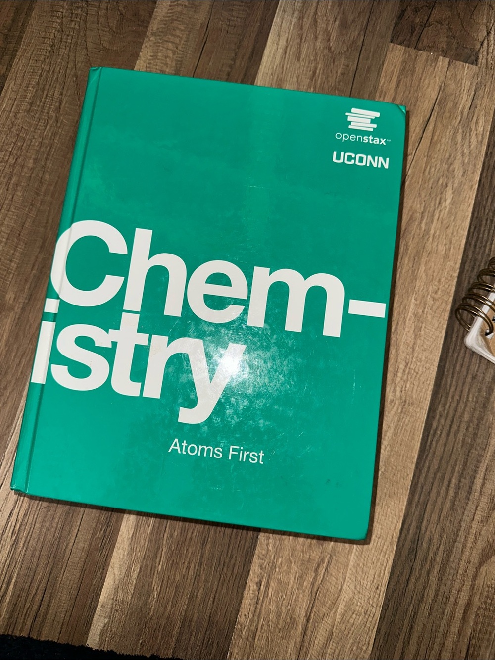 OpenStax UCONN Chemistry Atom First textbook hardcover